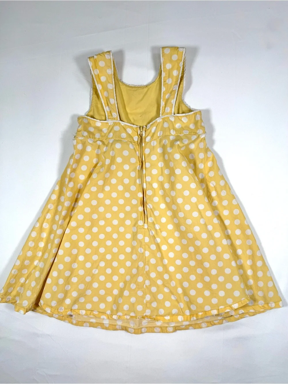 VINTAGE GYMBOREE Girls Lady Daisy Sundress 4T Dot Daisy Applique Cottagecore